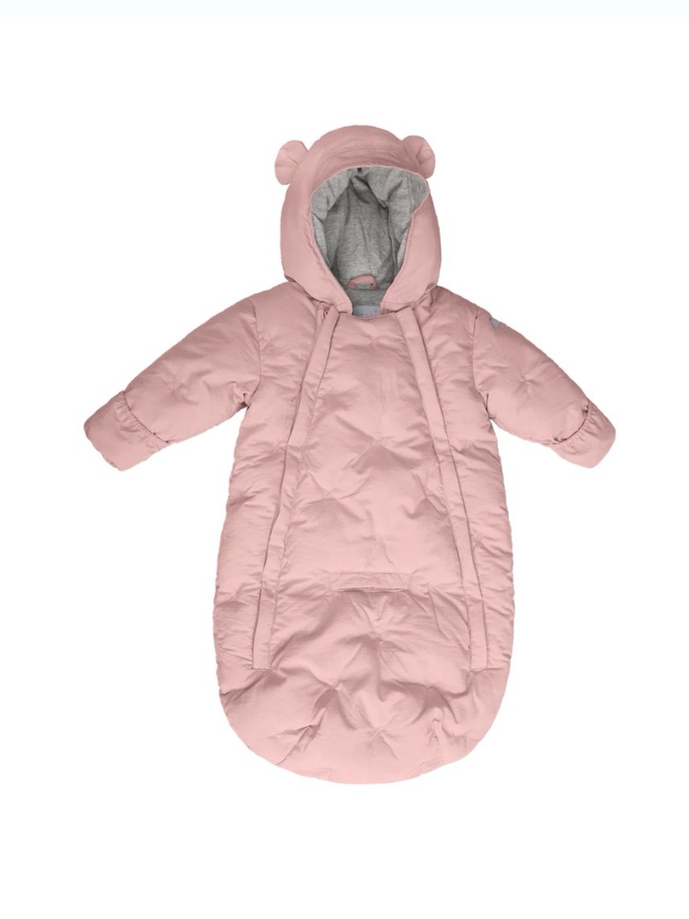 Cozy Pink Hooded Infant Puffer Sleep Sack